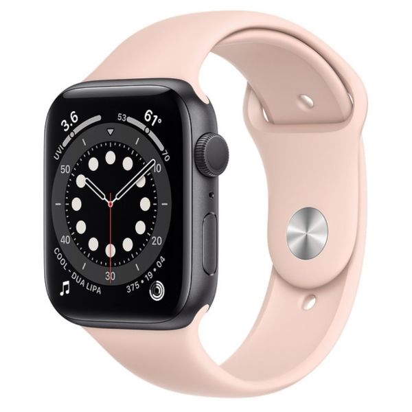 Space grey apple watch with pink sand band new arrivals