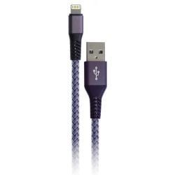 Powerology Nylon Braided MFI Lightning Cable 1.8M - Gray