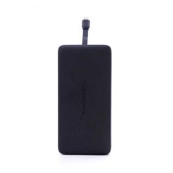 RAVPower Blade Series Portable Power Bank 10000mAh with Built-In Lightning Cable - Black