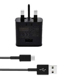 Samsung 3 Pin Travel Fast-Charger USB Type-C to A Cable - Black