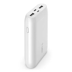 Belkin 10000mAh Multi-Port Power Bank 15W - White