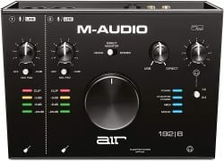 M-Audio AIR 192|8 - 2-in/4-out USB Interface with 24-bit/192kHz Resolution, Direct Monitoring, XLR/TRS and TS Inputs, MIDI In/Out, Central Monitor Knob, +48V Phantom Power, and Software Suite - Mac/Windows