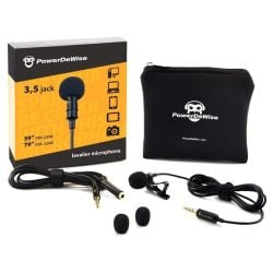 PowerDeWise Professional Grade Lavalier Lapel Omnidirectional Microphone