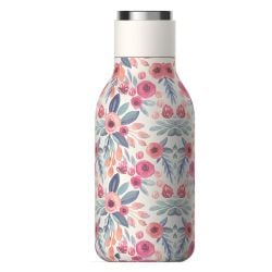 ASOBU Urban Insulated and Double Walled 16 Ounce 24hrs Cool Stainless Steel Bottle - Floral