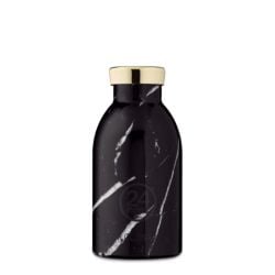 24Bottles Clima Double Walled Insulated Stainless Steel Water Bottle - 330ml - Marble Black