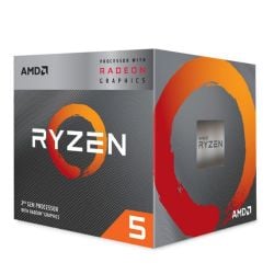 معالج AMD Ryzen 5 3400G رباعي النوى سرعة 3.7 جيجا هرتز مقبس AM4 من ايه ام دي