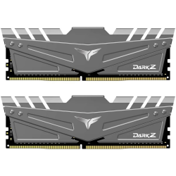 رامات كومبيوتر Team T-FORCE DARK Z 16 GB (2 x 8 GB) DDR4-3200 CL16 للألعاب من دارك زد - رمادي