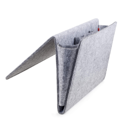 KIKKERLAND Felt Bedside Caddy Large - Gray