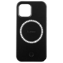 كفر سيلفي Lumee Halo Selfie Case لآيفون 12 برو ماكس من لومي - أسود مت
