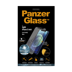 واقي الشاشة الزجاجي Panzerglass Camslider مع سلايدر كاميرا - شفاف مع إطار أسود من بانزيرغلاس