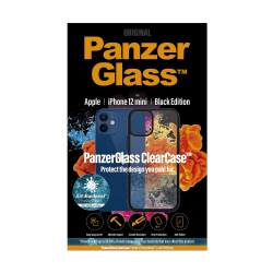 كفر PanzerGlass iPhone 12 Mini ClearCase لهواتف ايفون 12 ميني - شفاف مع إطار أسود من بانزيرغلاس