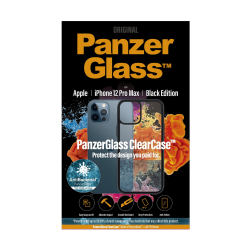 كفر PanzerGlass لهاتف ايفون 12 برو ماكس - إطار أسود من بانزيرغلاس