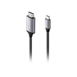 Porodo Type-C to 4K HDMI Cable 2m with Premium Aluminum Finish - Gray