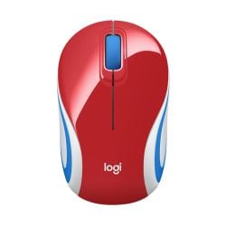 Logitech Mouse Wireless M187 Mini - RED