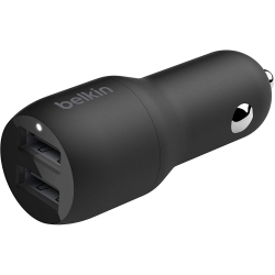 BELKIN Boost Charge Dual USB-A Port Car Charger 24W - Black