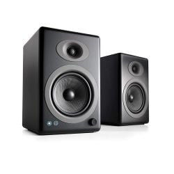 Audioengine A5+ Wireless Speaker Pair (Black) Home Music System w/ Bluetooth aptX-HD