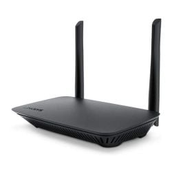 راوتر واي فاي 5 ثنائي النطاق Linksys AC1000 مع 4 منافذ ايثرنت و2 انتينا من ليكنسيس - لون أسود