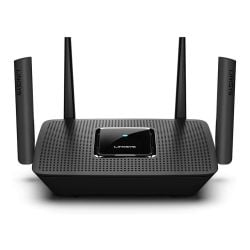 راوتر واي فاي ثلاثي النطاق LINKSYS AC2200 Mesh MU-MIMO Max-Stream من لينكسيس - لون أسود