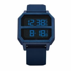 ساعة اليد Archive R2 Z16 605-00 كوارتز سيليكون زرقاء للرجال من اديداس