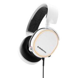 SteelSeries Arctis 5 RGB Illuminated Gaming Headset - White 