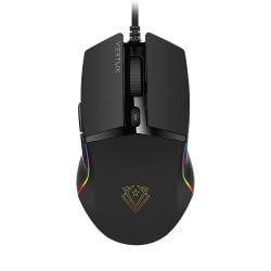 Vertux Argon Ultra Responsive Gaming Mouse upto 6400 DPI - Black