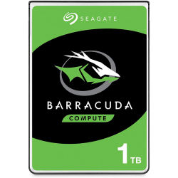القرص الصلب الداخلي للحاسوب المحمول BarraCuda 1 TB Internal Hard Drive HDD 2.5 Inch SATA 6 Gb/s 5400 RPM 128 MB Cache (ST1000LM048) من سيجيت - أسود