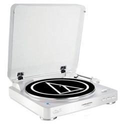 audio technica at-lp60wh-bt turntable white
