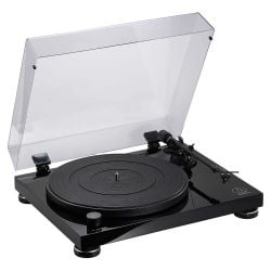 audio technica at-lpw50pb stereo turntable