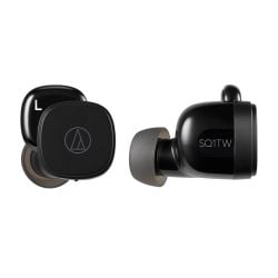 Audio Technica ATH-SQ1TW Wireless Earbuds - Black