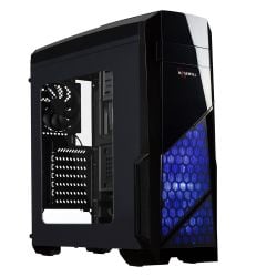 Rosewill ATX Case Mid Tower Case with Blue LED Fan Gaming PC Case