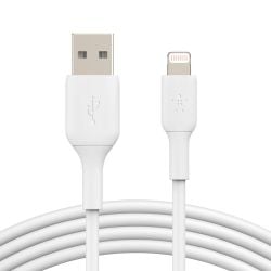 كابل Belkin Boost Charge PVC من USB-A إلى لايتننج بطول 3 متر من بيلكن - أبيض