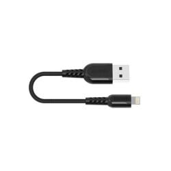 Porodo Metal Braided Lightning Cable 0.25m - Black