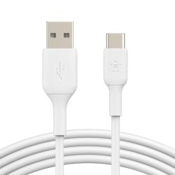 كابل Belkin Boost Charge PVC من USB-C إلى USB-A بطول 1 متر من بيلكن - أبيض