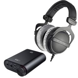 bundle beyerdynamic dt770 pro 250 ohms headphones with fiio k3 headphone amplifier