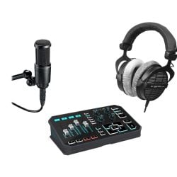 Gaming streamers Studio bundles Dt 990 GO Xlr At2020 