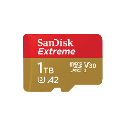 SanDisk 1TB Extreme microSDXC for 4K Video Rec on Smartphones, Action Cams & Drones