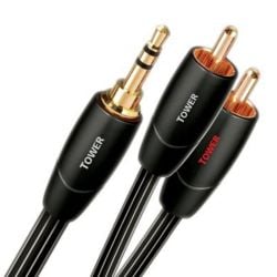 كابل اوديو AudioQuest Tower RCA 3.5mm مزدوج من اوديو كويست - 1.5 متر