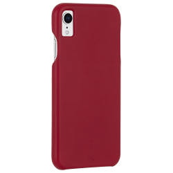 CASE-MATE Barely There Leather For iPhone XR - Cardinal