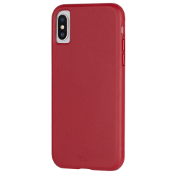 CASE-MATE Barely There Leather For iPhone XS/X - Cardinal