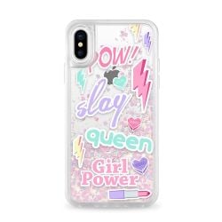 CASETIFY Glitter Case Unicorn Slay Queen for iPhone XS/X