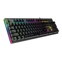 Vertux Comando Gaming Keyboard with Blue Mechanical Switch& Rainbow Backlit