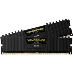 رامات كمبيوتر Corsair Vengeance LPX 16 جيجابايت (2x8 جيجابايت) DDR4  3000MHz من كورسير - أسود