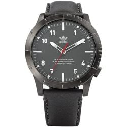 Adidas Men's Cypher Lx1 Z06 2915-00 Grey Leather Quartz Fashion Watch