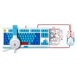 مجموعة ريزر عبقور Razer Doraemon ماوس سلكي ولوحة ماوس وكيبورد ميكانيكي وسماعات - إصدار محدود (الذكرى الخمسين)