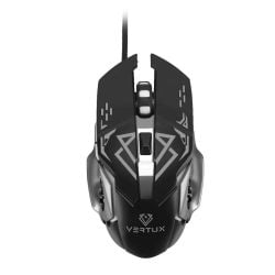 Vertux Drago Precision Tracking Ergonomic Gaming Mouse upto 3200 DPI - Black