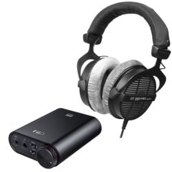 Bundle: beyerdynamic DT 990 Pro Studio Headphones 250 Ohms With FiiO K3s Pocket-sized Headphone Amplifier