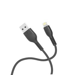 Porodo PVC Lightning Cable 1.2m - Black