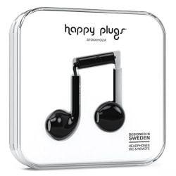 Happy Plugs Earbud Plus Stylish Wired Headphones - Black
