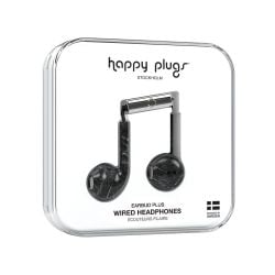 Happy Plugs Earbud Plus Stylish Wired Headphones - Black Marble