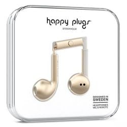 Happy Plugs Earbud Plus Stylish Wired Headphones - Champagne